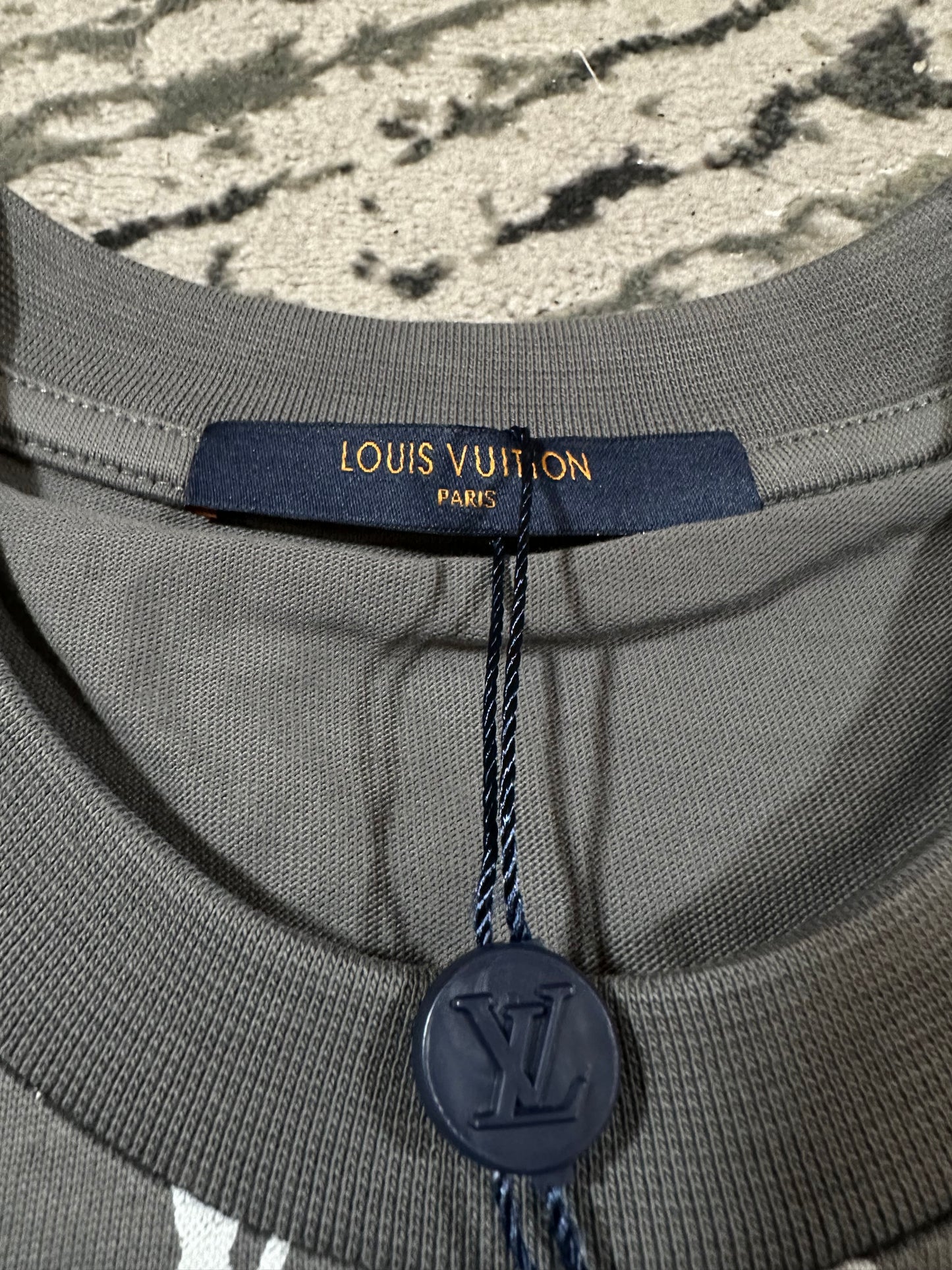 Grey LV Men’s T-Shirt