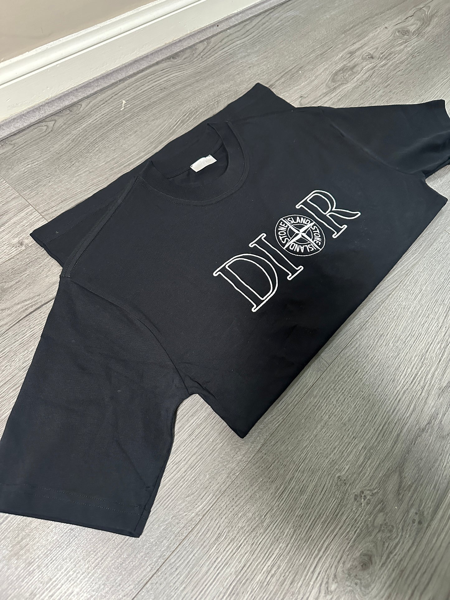 Black Dior / Stone island collab T-Shirt