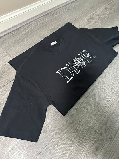 Black Dior / Stone island collab T-Shirt