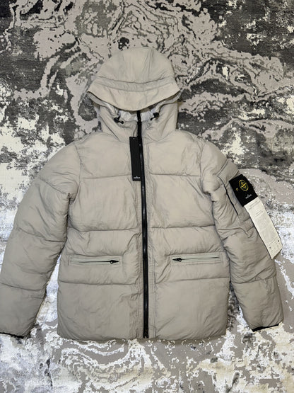 Beige Designer Puffer Jacket