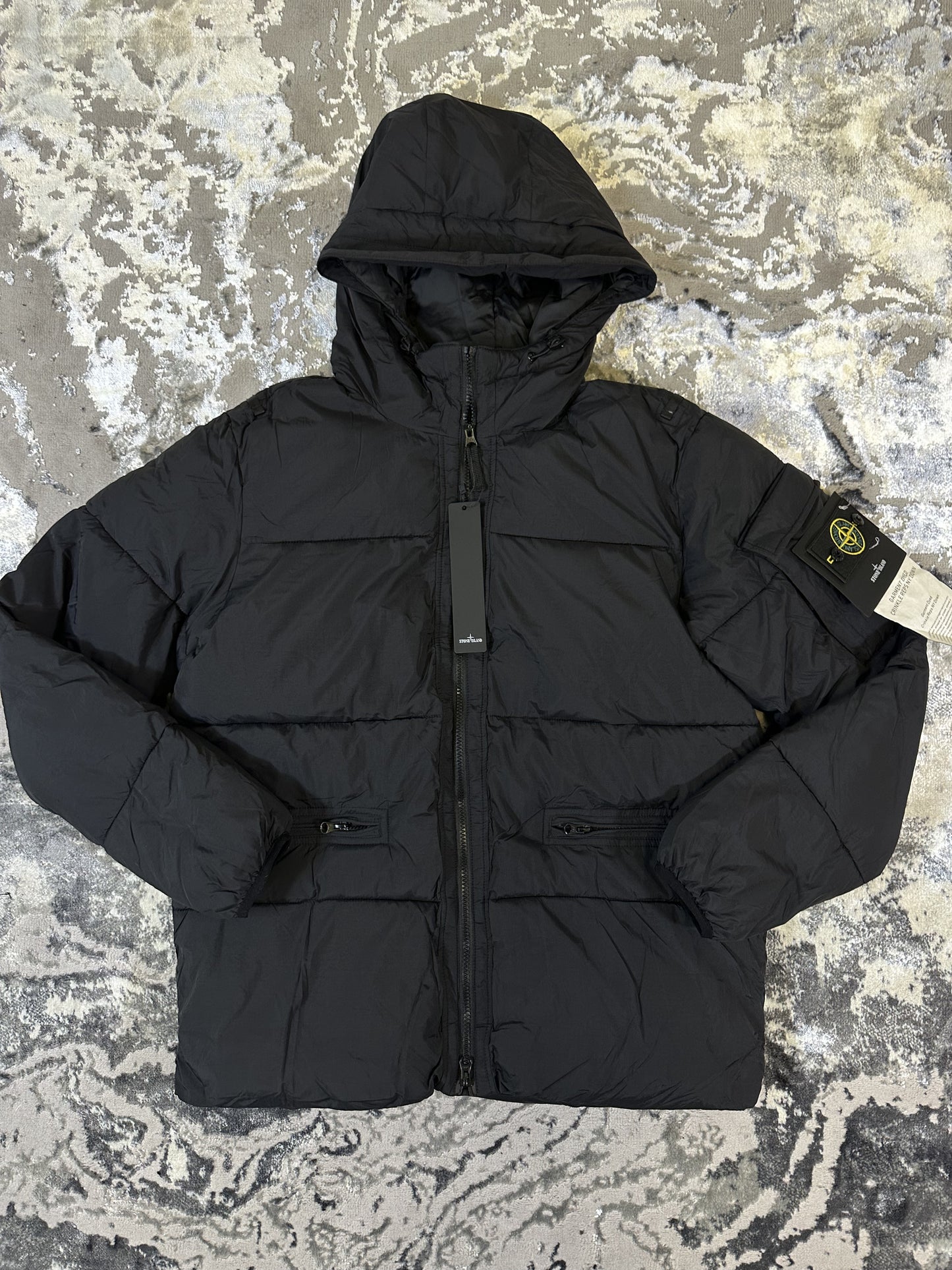 Black Designer Puffer Jacket